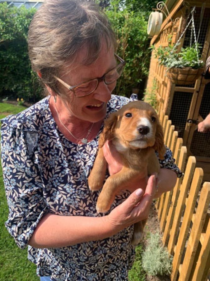 Rhona-picked-up-Tiko-